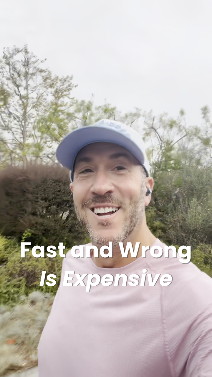 Video thumbnail: Fast and Wrong Is Expensive