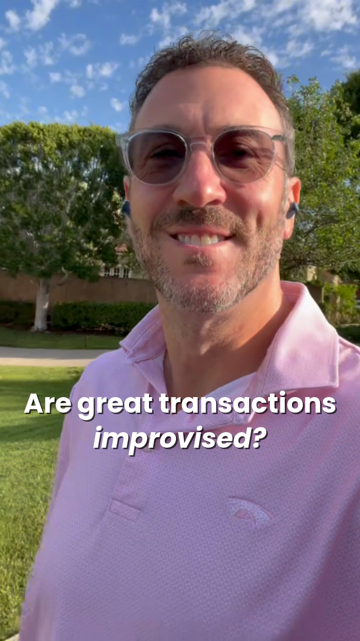 Video thumbnail: Great Transactions Are Not Improvised